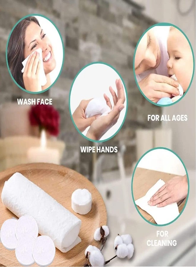 Coldcool 100 PCS Canned Compressed Face Towels,Compressed towels for travel,Disposable Napkins Mini Magic Coin Tissues Portable for Camping Home,Beauty Travel,Sports Outdoor. - Image 5